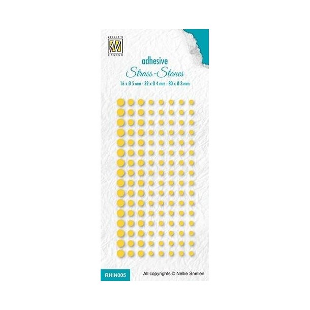 NS Rhinestone Yellow 80x3mm, 32x4mm, 16x5mm
