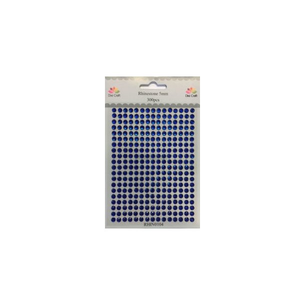Dixi Craft Rhinsten m�rke bl� 6 mm 300 stk 