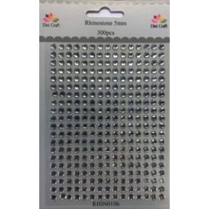 Dixi Craft Rhinsten klar 5 mm 300 stk