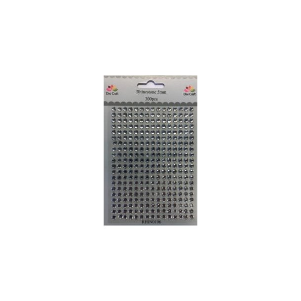 Dixi Craft Rhinsten klar 5 mm 300 stk