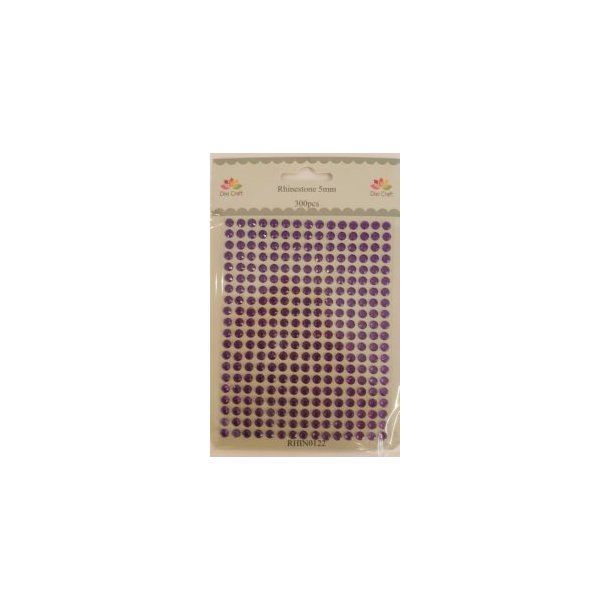  Dixi Craft Rhinsten lilla 6mm 300 stk