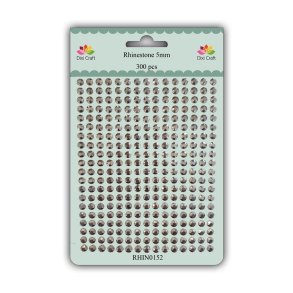  Dixi Craft Rhinsten Antique Silver 5mm 300 stk