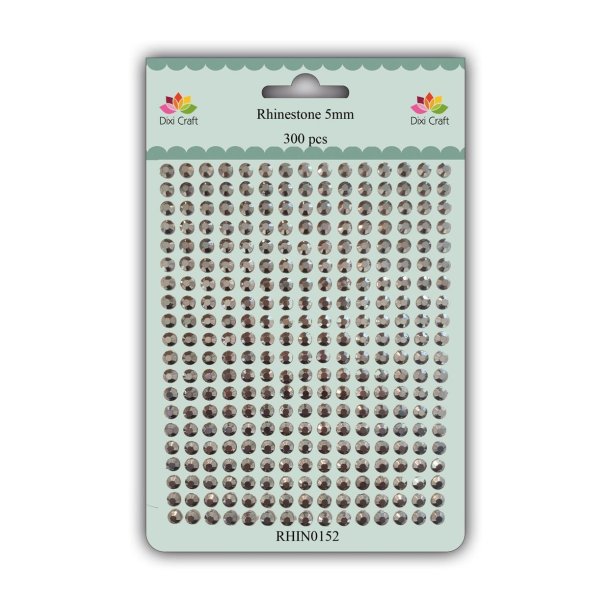  Dixi Craft Rhinsten Antique Silver 5mm 300 stk