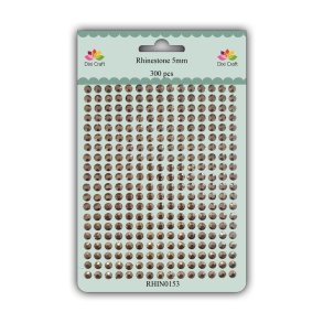  Dixi Craft Rhinsten Bronze 5mm 300 stk