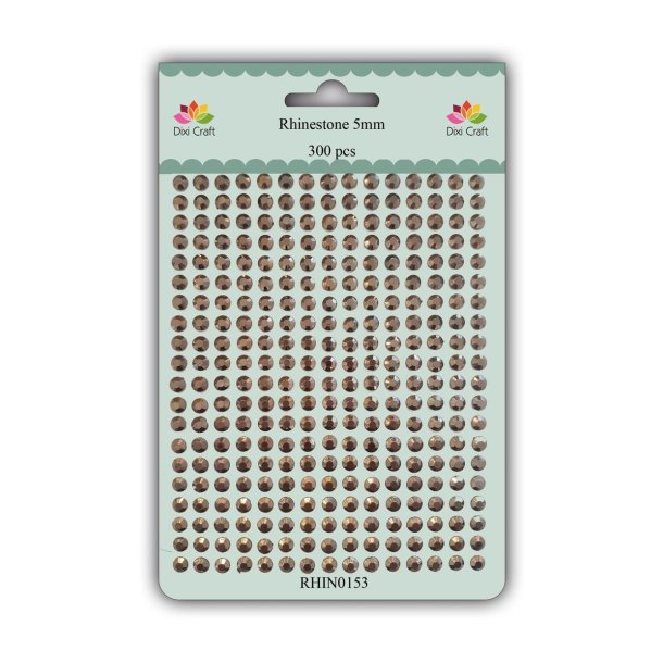  Dixi Craft Rhinsten Bronze 5mm 300 stk