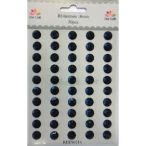 Dixi Craft Rhinsten sort 10 mm 50 stk 