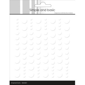  Simple and Basic Enamel Dots Soft White 4-6-8mm 96 stk