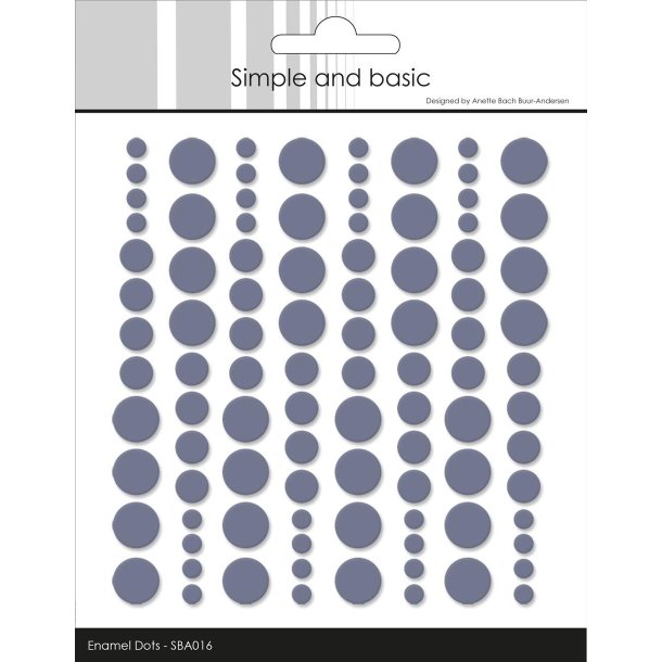  Simple and Basic Enamel dots Eggelant 4,6,8mm 96stk