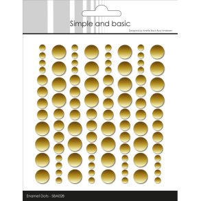 Simple and basic Enamel dots Metallic gold matte 4,6,8mm