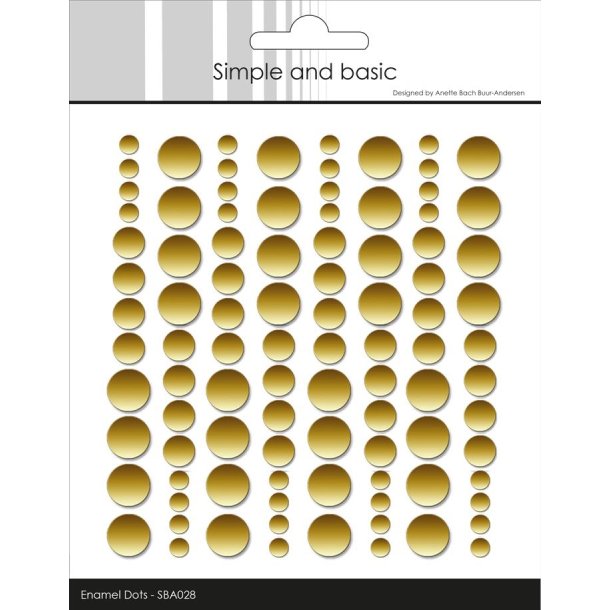 Simple and basic Enamel dots Metallic gold matte 4,6,8mm