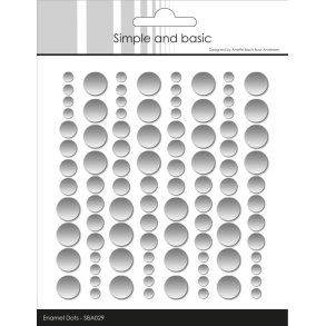 Simple and basic Enamel dots Metallic silver matte 4,6,8mm