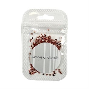 Simple and basic halvperler Polished rose gold 2mm Ikke selvkl�bende ca 500stk