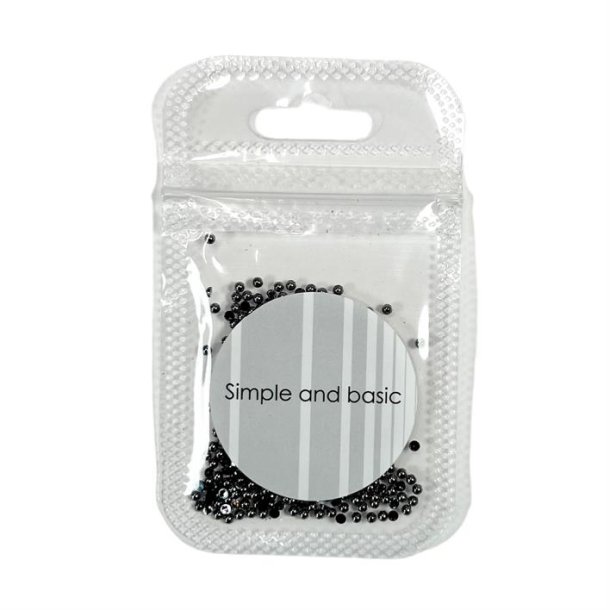 Simple and basic halvperler Polished antique 2mm Ikke selvkl�bende ca 500stk 2mm 