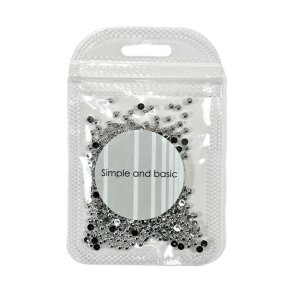 Simple and basic halvperler Polished silver 3mm Ikke selvkl�bende ca 500stk