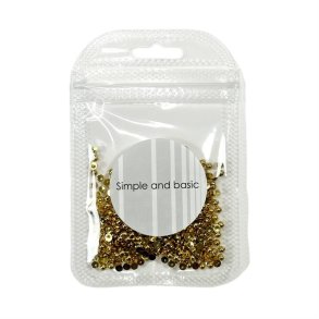 Simple and basic halvperler Polished gold 3mm Ikke selvkl�bende ca 500stk