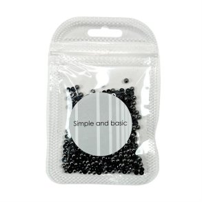 Simple and basic halvperler Polished antique silver 3 mm Ikke selvkl�bende ca 500stk
