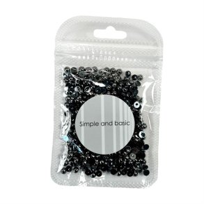 Simple and basic halvperler Polished antique silver 4mm Ikke selvkl�bende ca 500stk