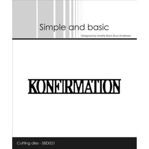  Simple and Basic die Konfirmation 7,8x1,3cm
