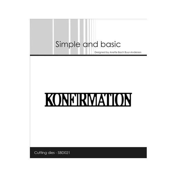  Simple and Basic die Konfirmation 7,8x1,3cm