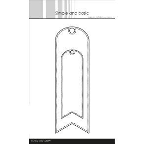 SBD091 Simple and basic Add-On Long Tag 6,2x18,8cm