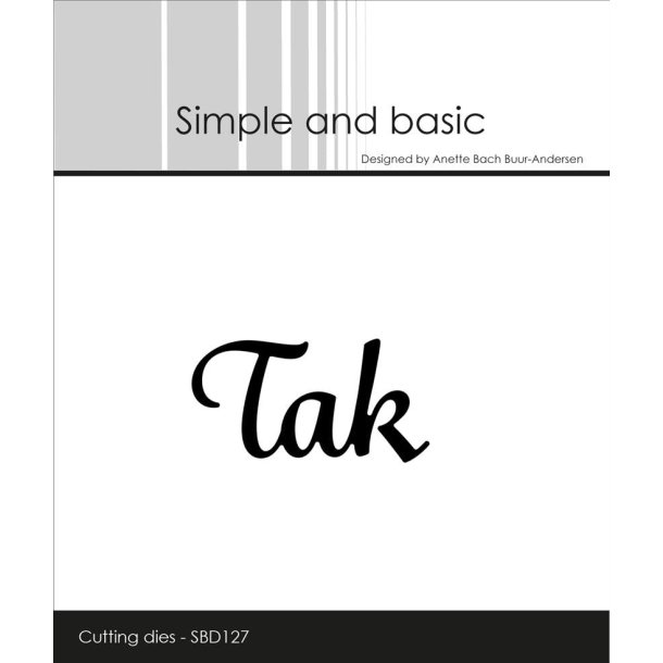 Simple and basic die Tak 4,6x2,5cm