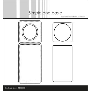  Simple and Basic die Mini piecerd bottle label 4x11cm
