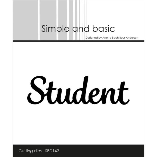 Simple and Basic die Student 8,4x2,6cm