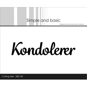  Simple and Basic die Kondolerer 11,2x2,6cm