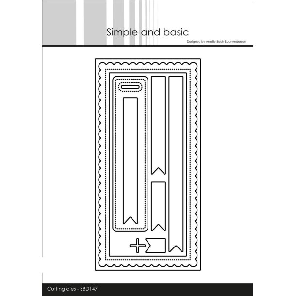 Simple and Basic die Mini slimcard 15x7,5cm