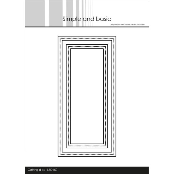 Simple and Basic die Frames Mini slimcard 14,5x7cm