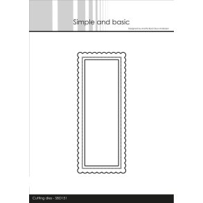 Simpli and Basic die Mini slimcard 12,5x5cm Add-on SBD147-SBD149