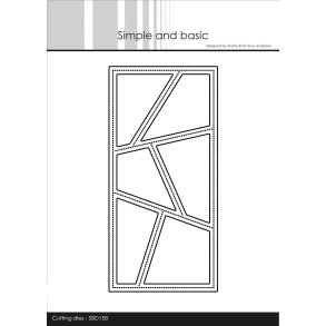 Simple and Basic die Mini slimcard Wonky windows 7x14,5cm