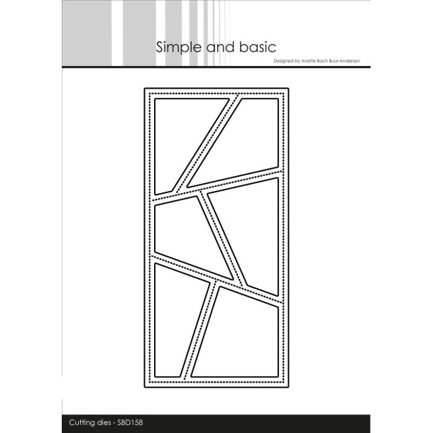 Simple and Basic die Mini slimcard Wonky windows 7x14,5cm
