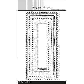 Simple and Basic die Stamp Slimcard 10x21cm