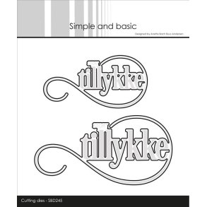 Simple and Basic Stort tillykke Stempel