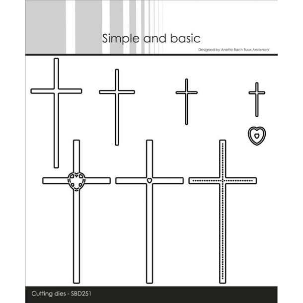 Simple and basic die Crosses St�rste 4x8,5cm