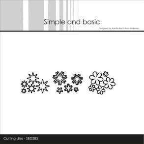 Simple and basic die Mini flower pover St�rste 1,4x1,4cm