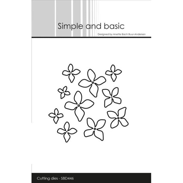 Simple and basic die Flowers 2,4x2,5cm