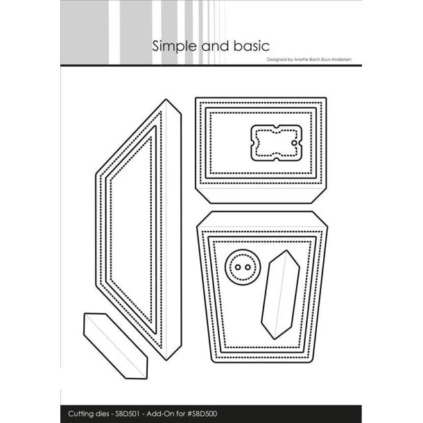 Simple and basic dies Envelope parts for SBD500