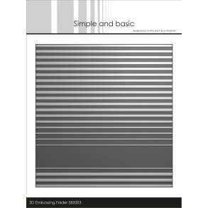  Simple and Basic Embossingfolder Stripes 15x15cm