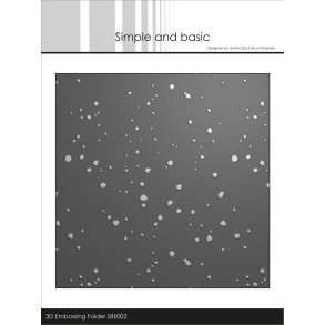  Simple and Basic embossingfolder Diffuse Splashes 15x15cm
