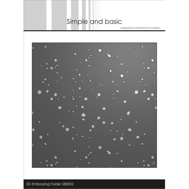  Simple and Basic embossingfolder Diffuse Splashes 15x15cm