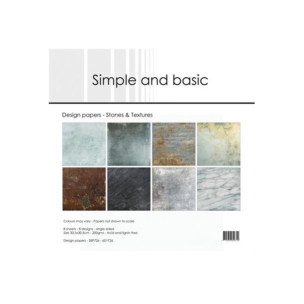 Simple and basic 8 ark 30,5x30,5cm 200g