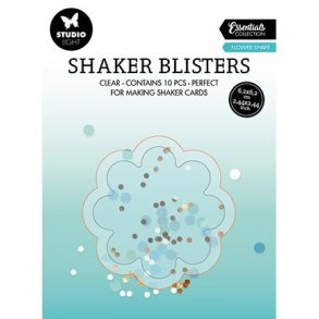 Studio Light shaker window 10 stk Flower 62x62x6mm Passer til dies SL-ES-CD493