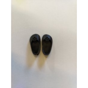 Sorte sko til 15 cm dukke