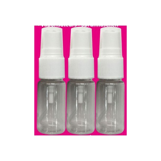 Spray flasker plast 3stk x 10ml 