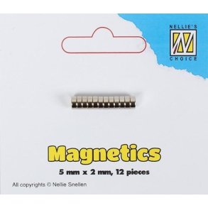   Nellie Snellen Magneter 12 stk 5x2mm