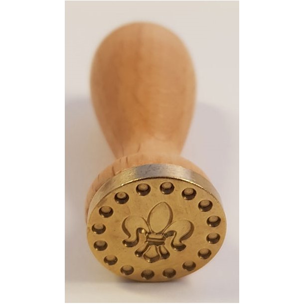 Stempel - segl lilje � 1,8cm 5cm lang 