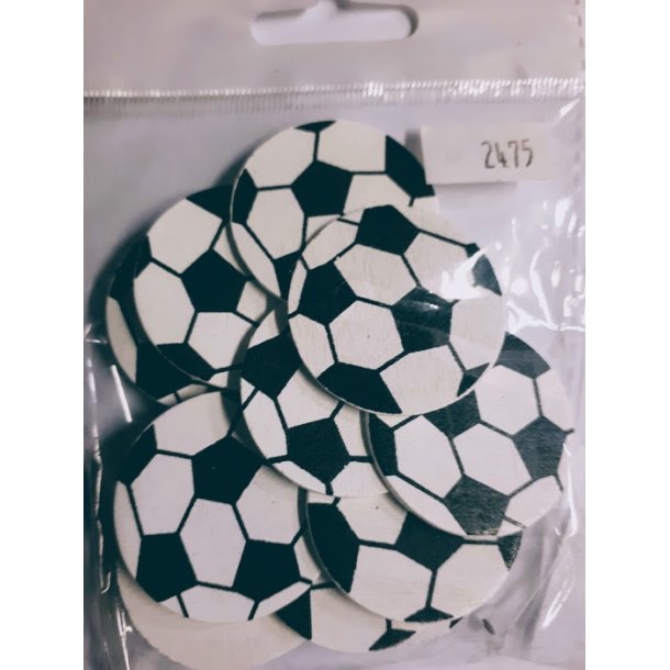  Fodbolde store tr� 12 stk ca 25x25mm