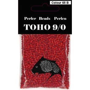 TOHO perler 9/0 40gr farve 65A orange